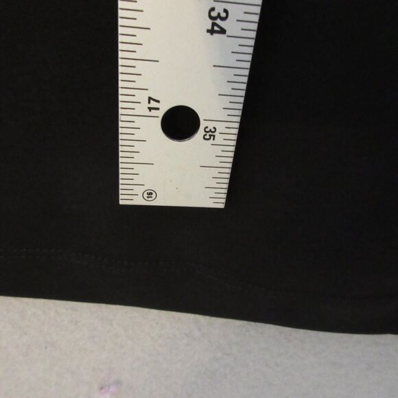 Calvin Klein Dress Plus 14 Black Lace Up Neck Shift Pullover Career Office - Picture 6 of 9